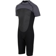 Wetsuits Regatta Mens Shorty Wetsuit Black Dark Grey