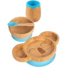 Koala Bamboo Suction Baby Feeding Set 4pc Blue