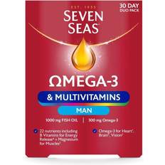 Magnesiums Fatty Acids Seven Seas Omega-3 & Multivitamins Man 30 Day Duo