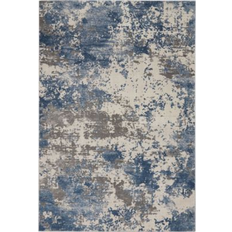 Nourison Rustic Blue, Grey 121.9x182.9cm