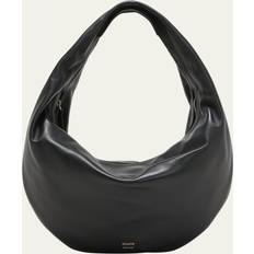 Khaite Olivia Medium Leather Hobo Bag BLACK