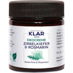 Klar Seifen Pflege Feste Deocreme & Körperbutter Deocreme Zirbelkiefer &