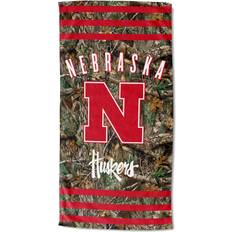 Northwest NCAA Nebraska Stripes Bath Towel Red