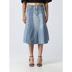 Victoria Beckham Denim midi skirt blue