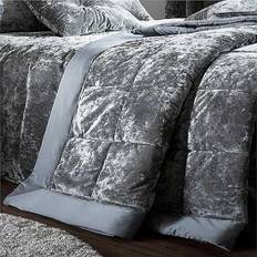 Bedspreads Catherine Lansfield Crushed Bedspread Silver