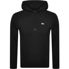 Lacoste Polyester Tops Lacoste Men's Logo Pullover Hoodie - Black