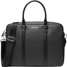 Silver Briefcases Michael Kors Hudson Logo Briefcase - Black