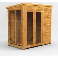 Cheap Carports power Pent Roof Summerhouse 6'x4' Golden (Building Area )