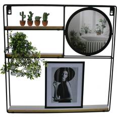 Koopman Floating Display With Mirror Wall Shelf