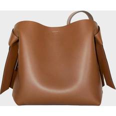 Acne Studios Womens Camel Brown Musubi Medium Leather Cross-body bag