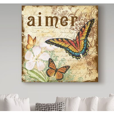 Trademark Fine Art Jean Plout 'Inspirational Butterflies' Wall Decor