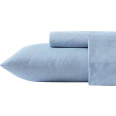 Nautica Herringbone Coastal Chambray Bed Sheet Blue