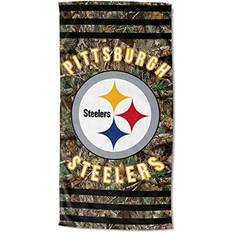 The Northwest Group Pittsburgh Steelers Stripes Bath Towel Brown