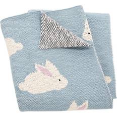 Safavieh BBY1007A-3240 32 x 40 in. Looloo Blanket, Blue & White