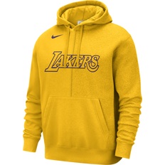 Nike Men's Los Angeles Lakers Yellow Courtside Fleece Pullover Hoodie