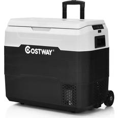 Costway Portable QT/50 Wheels Chest -4°F to 50°F Dual-Zone White