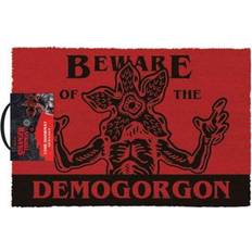 Pyramid stranger things beware of the demogorgon coir doormat