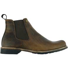 Block Heel - Men Chelsea Boots Woodland Dealer Boot - Brown
