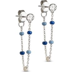 ENAMEL Copenhagen Lola Earring - Silver/Marine