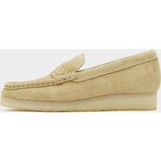 Beige - Women Moccasins Clarks Originals Women's Suede Wallabee Loafers