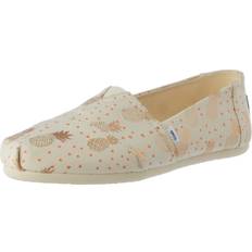 Toms Alpargata Graphic Slip On Flats Beige