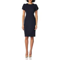 Calvin Klein Tulip-Sleeve Sheath Dress Indigo Indigo