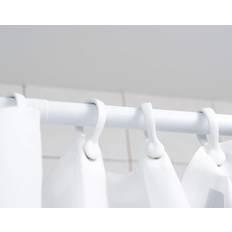 White Shower Curtain Rods Van Der P Erica2000 (12250)