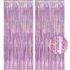 Birthdays Doorway Party Curtains Doorway Party Curtains Tinsel Curtain Backdrop Glitter 2pcs