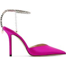 Pink - Women Heels & Pumps Jimmy Choo Saeda 100 - Fuchsia