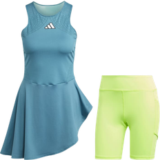 Adidas Polyester Dresses Adidas Aeroready Pro Tennis Dress - ArcticFusion/Lucid Lemon