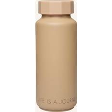 Beige Thermoses Design Letters Bottle Thermos