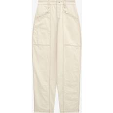 Isabel Marant Fanny barrel-leg jeans white