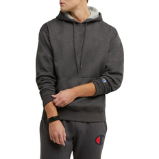 Champion Powerblend C Logo Hoodie - Granite Heather