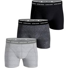 Björn Borg Stretch Boxer 3-pack - Black/Melange/Grey