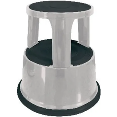 Grey Seating Stools Q-CONNECT light metal step Seating Stool