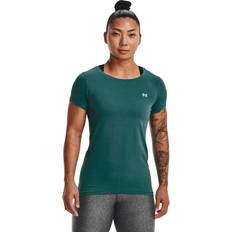 Turquoise - Women Base Layers Under Armour Hg Short Sleeve T-shirt Green Woman