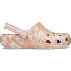 47 ½ Outdoor Slippers Crocs Classic Marbled Clog - Chai/Pink Rose