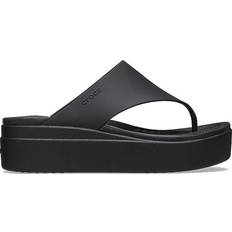 44 ½ - Women Flip-Flops Crocs Brooklyn Platform Flip - Black