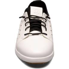 Stacy Adams Boy's Halden Elastic Lace Sneaker, White, Big Kid