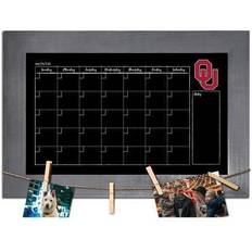 Fan Creations Officially Licensed NCAA Oklahoma Monthly Chalkboard w/ Clothespins