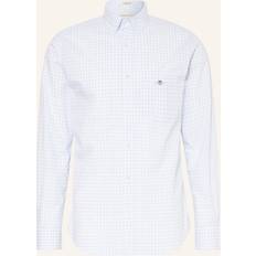 Gant Men Regular Fit Gingham Poplin Shirt Blue