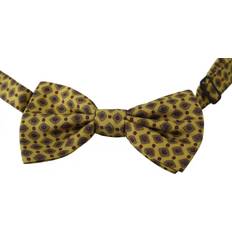 Dolce & Gabbana Yellow Pattern Silk Adjustable Neck Tie