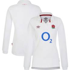 England National Team Jerseys Umbro England Rugby Home Classic Long Sleeve Jersey 2023/24 White Womens