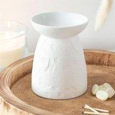 White Oil Lamps Something Different Butterfly Ceramic Wax Warmer Oil Lamp