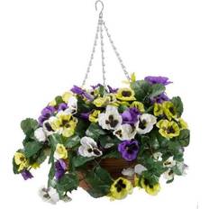 Baskets Realistic Zero Maintenance Garden Artificial Pansy Pourri Flowers Basket