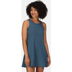 Regatta Kaimana Dress Navy Print, Navy Print, 12, Women