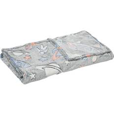 Homcom Fleece Glow Galaxy Star Blankets Grey