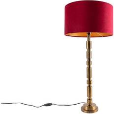 QAZQA Deco bronze velor Table Lamp