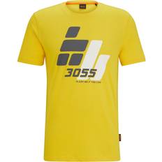 Hugo Boss Men - Yellow T-shirts Hugo Boss T-Shirt TEE3055 Regular Fit