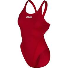 Arena Solid Swim Tech Team Damen-Badeanzug Einteilig, Schnelltrocknender Damenbadeanzug, Sportlicher Badeanzug aus MaxLife Eco Fabric mit Maximaler Chlorbeständigkeit und UPF UV-Schutz